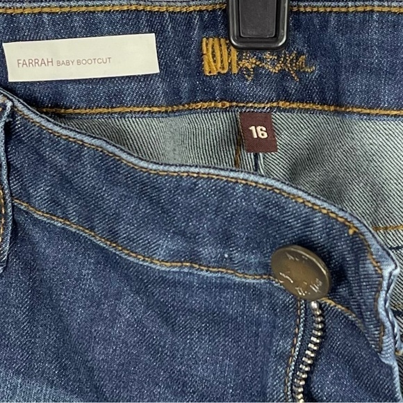 KUT FROM THE KLOTH FARRAH BABY BOOTCUT DENIM DARK WASH BLUE JEANS - Picture 12 of 15